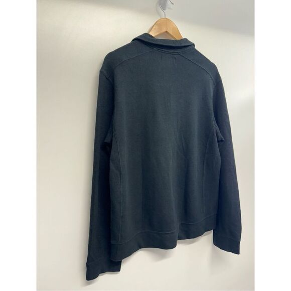 Polo Ralph Lauren 1/4 Zip Sweater Mens Size L Black Pony Pullover Long Sleeve - Picture 6 of 11